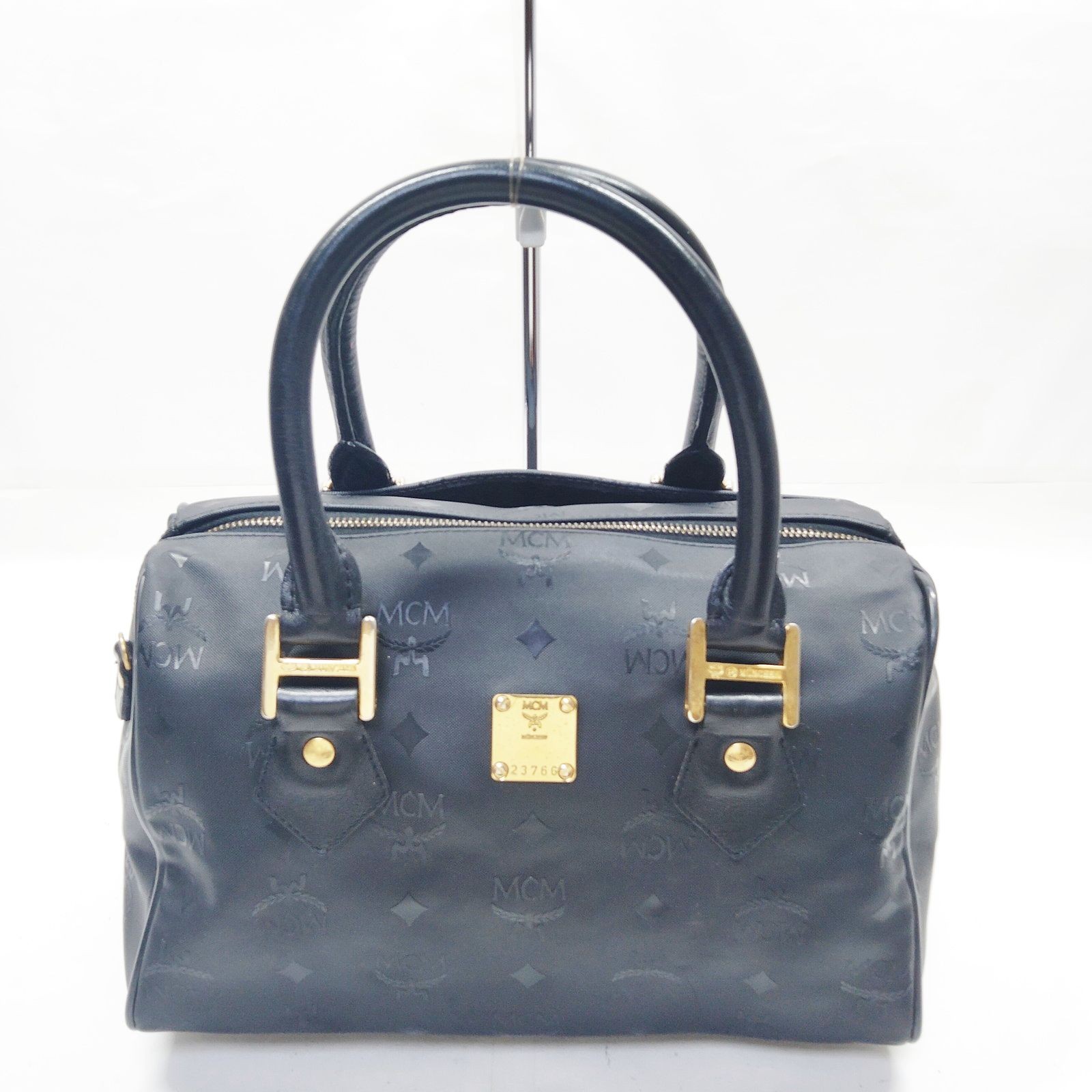 Mcm Hand Bag Black Pvc #193955m13